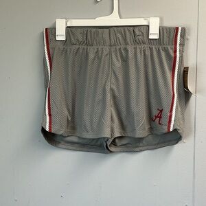 Rivalry Threads Gray and Red Women's Athletic Shorts
